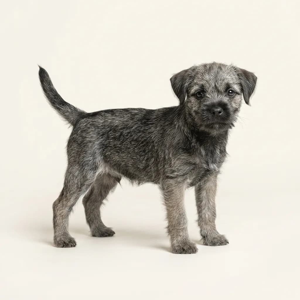 Border Terrier in Grizzle — Fellfarbe und Aussehen