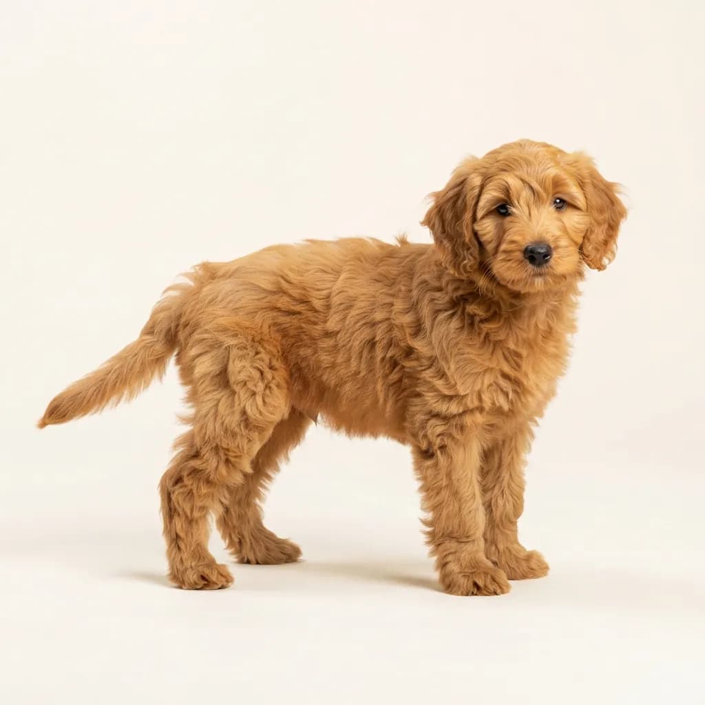 Australian Labradoodle in Goldfarben — Fellfarbe und Aussehen