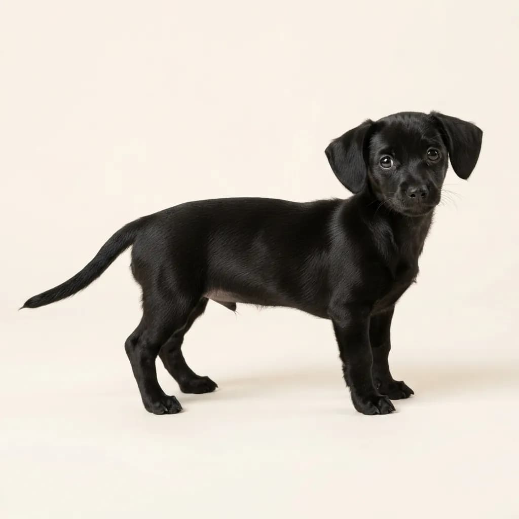 Chiweenie in Schwarz — Fellfarbe und Aussehen