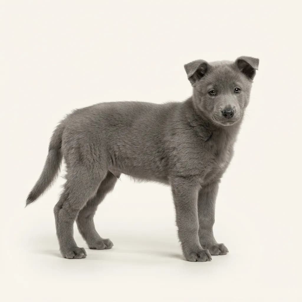 Ostsibirischer Laika in Grau — Fellfarbe und Aussehen