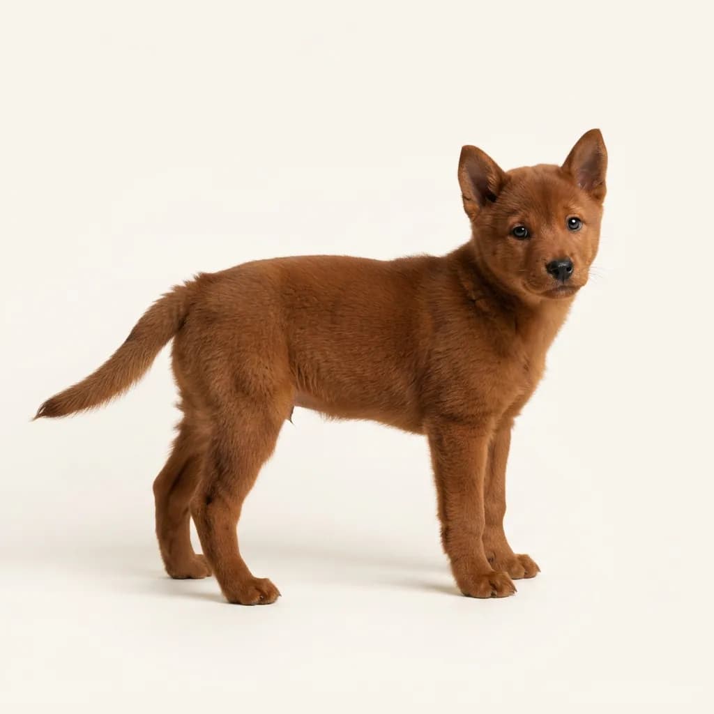 Kishu in Rot — Fellfarbe und Aussehen