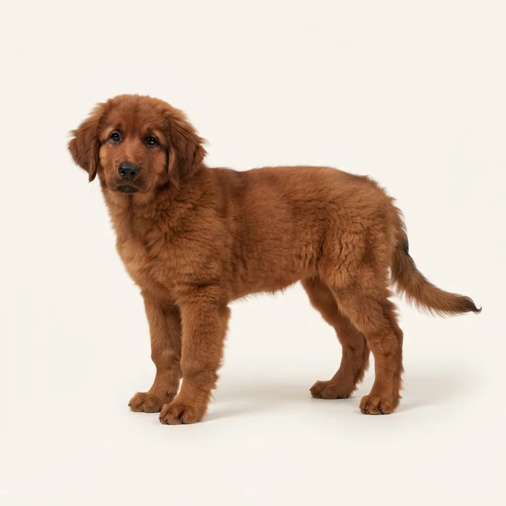 Leonberger in Rot — Fellfarbe und Aussehen