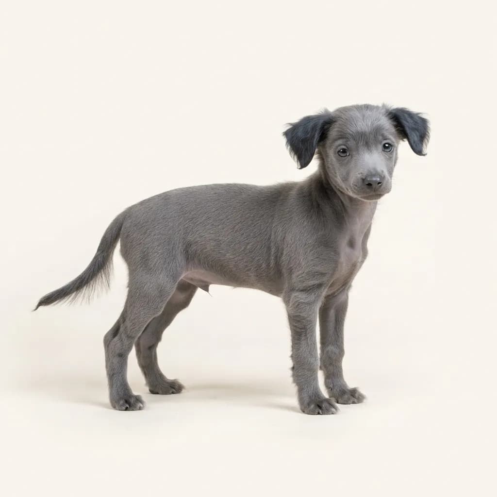 Chinese Crested Dog in Blau — Fellfarbe und Aussehen