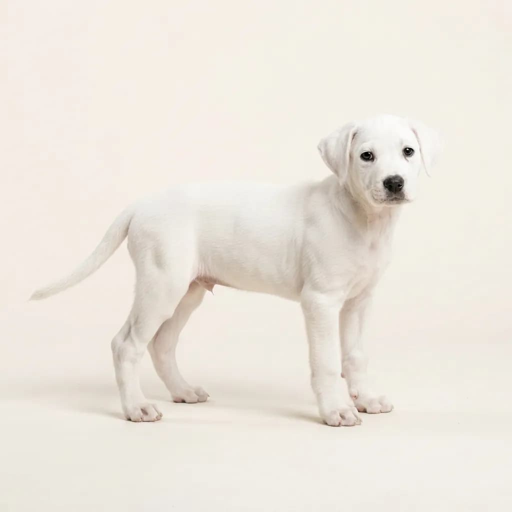 American Leopard Hound in Weiß — Fellfarbe und Aussehen