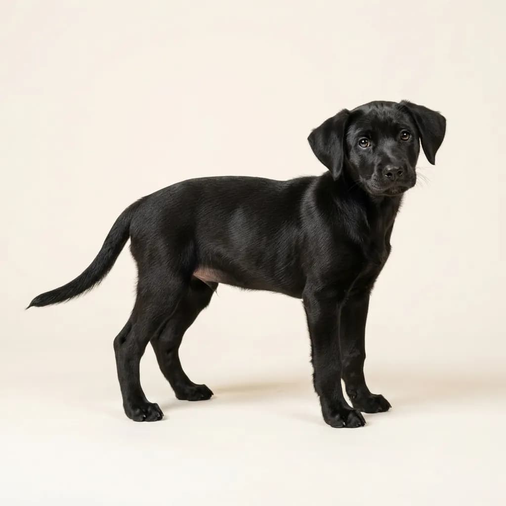 Mountain Cur in Schwarz — Fellfarbe und Aussehen