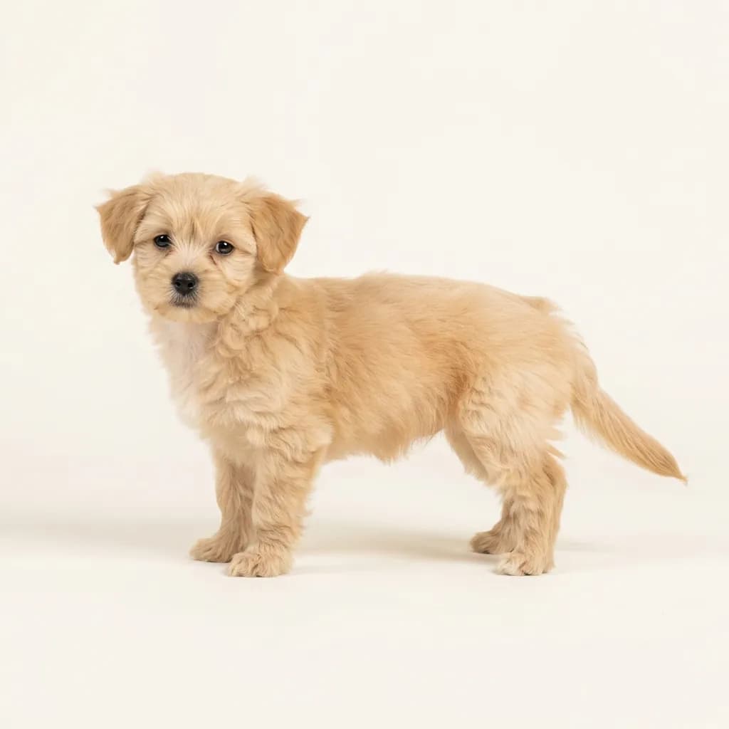 Malchi (Malteser x Chihuahua) in Falbfarben — Fellfarbe und Aussehen