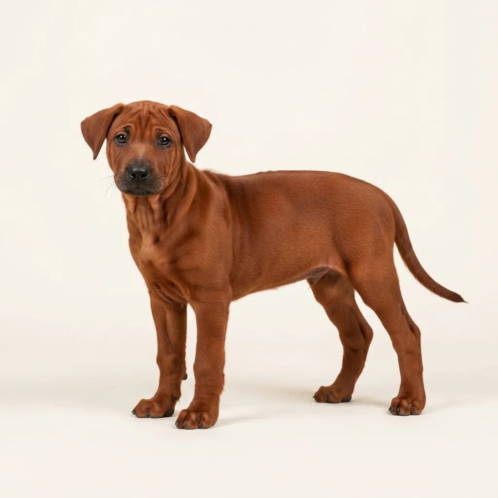 Thai Ridgeback in Rot — Fellfarbe und Aussehen
