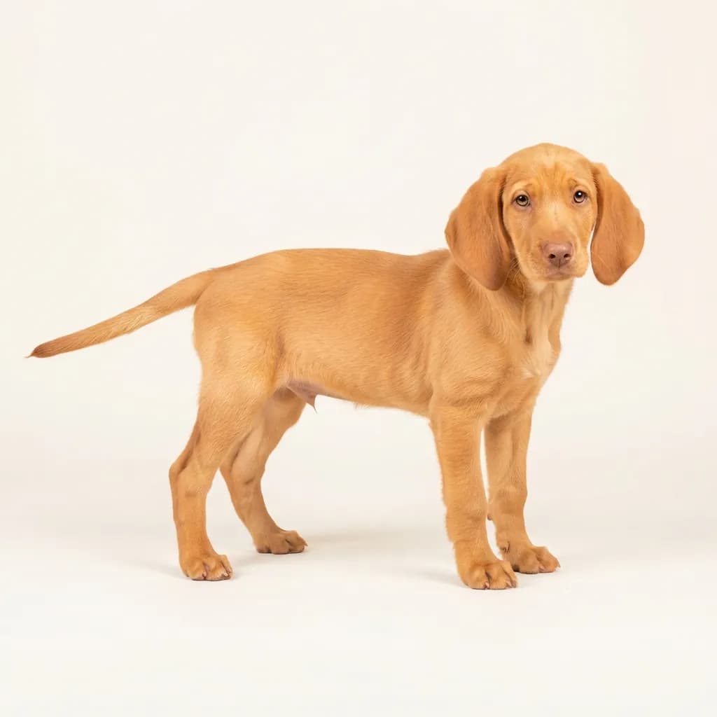 Sabueso Espanol (Spanischer Laufhund) in Orange — Fellfarbe und Aussehen