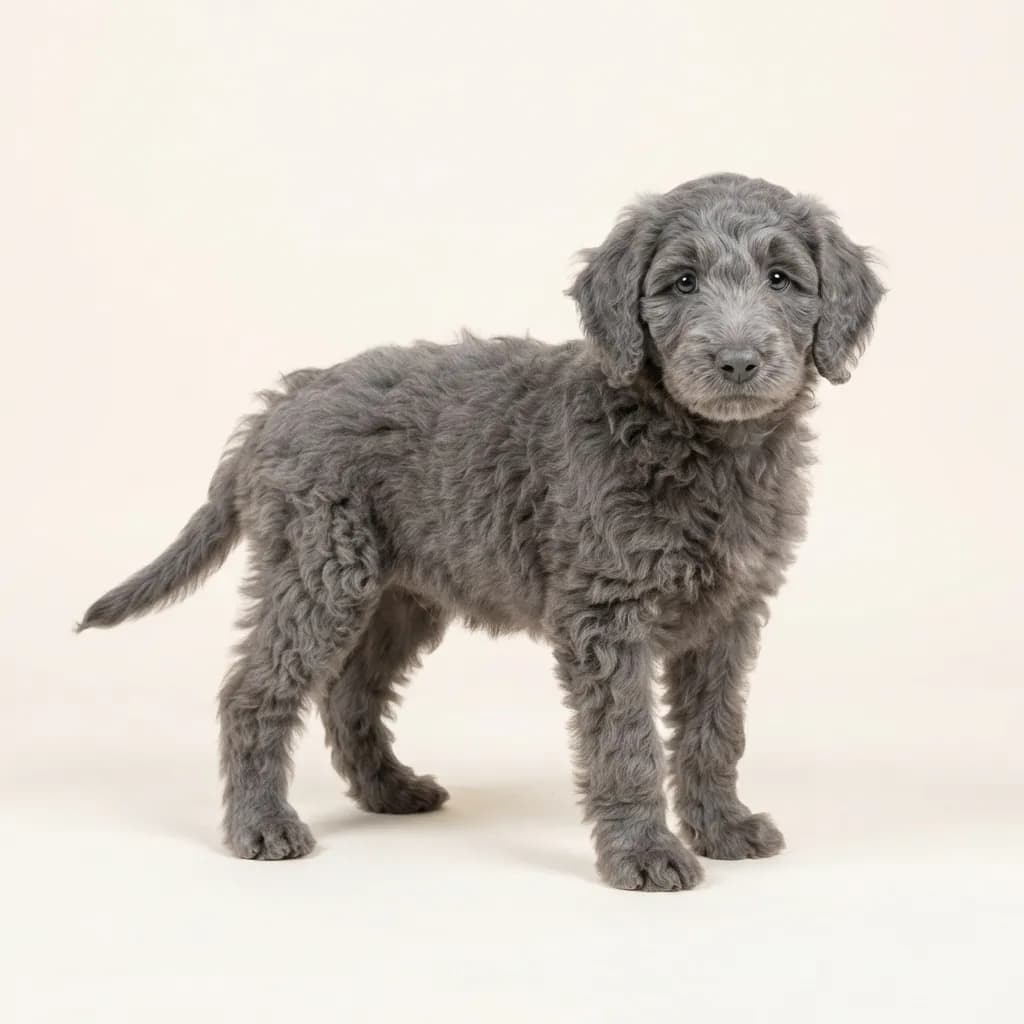 Sheepadoodle in Blau — Fellfarbe und Aussehen