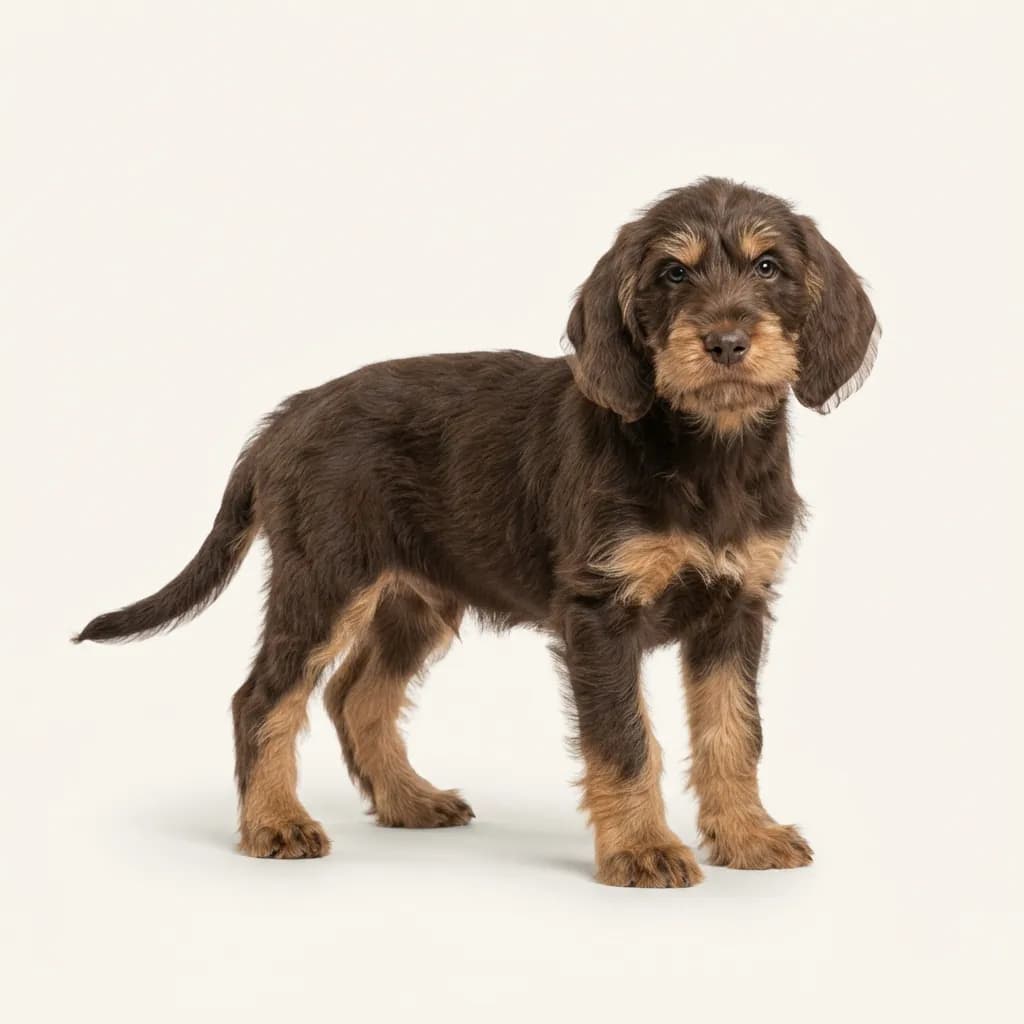 Otterhund in Braun mit Loh — Fellfarbe und Aussehen