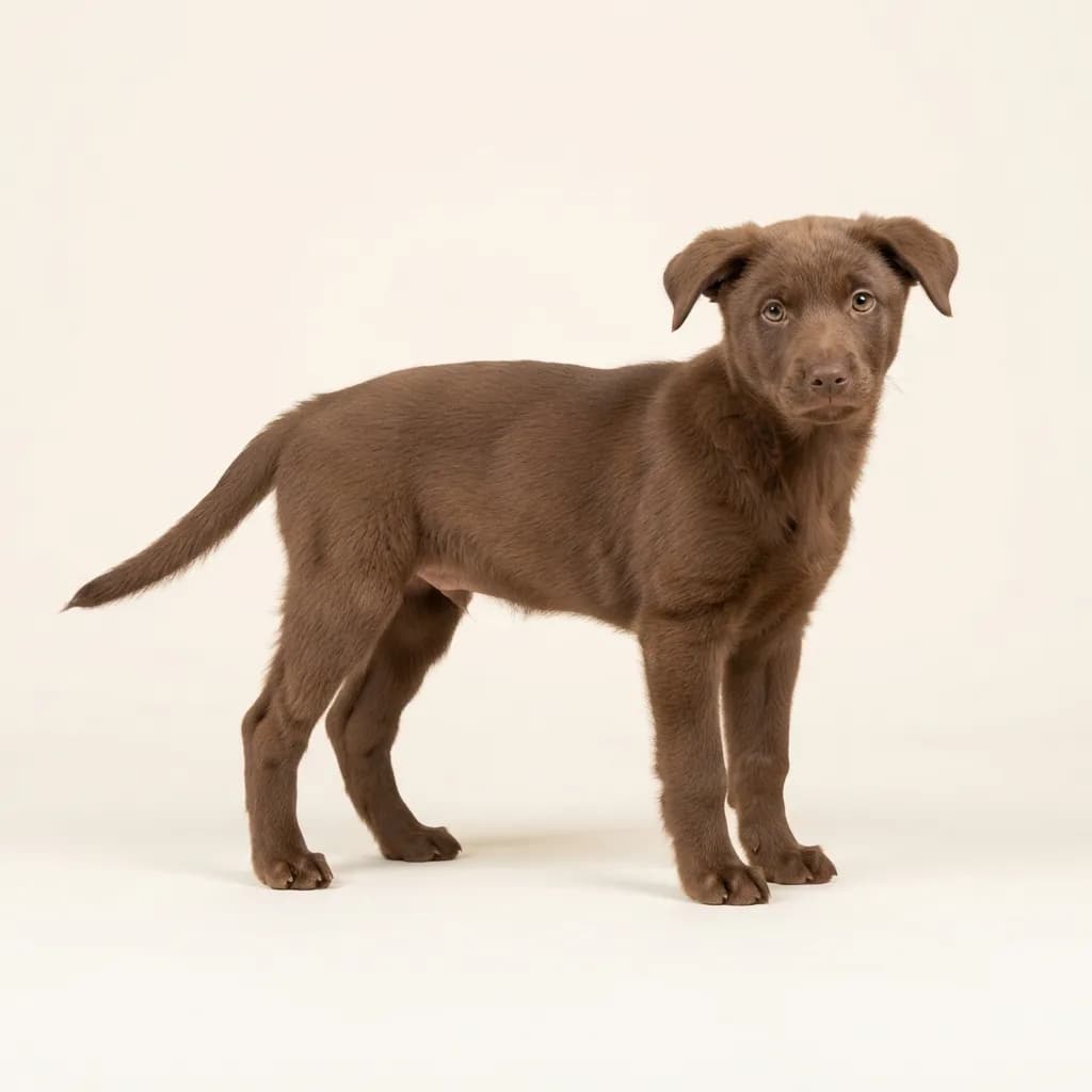 Koolie (Australian Koolie) in Braun — Fellfarbe und Aussehen