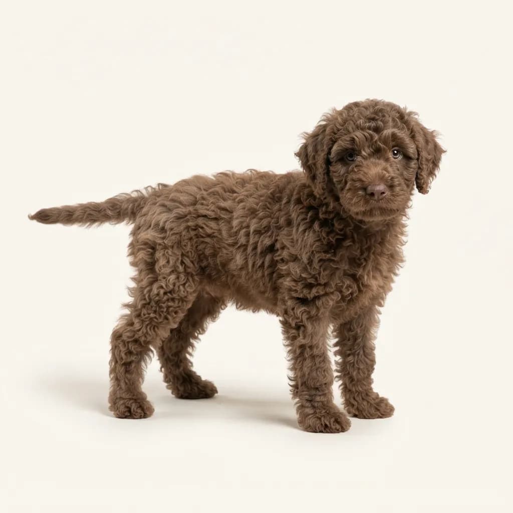 Lagotto Romagnolo in Braun — Fellfarbe und Aussehen