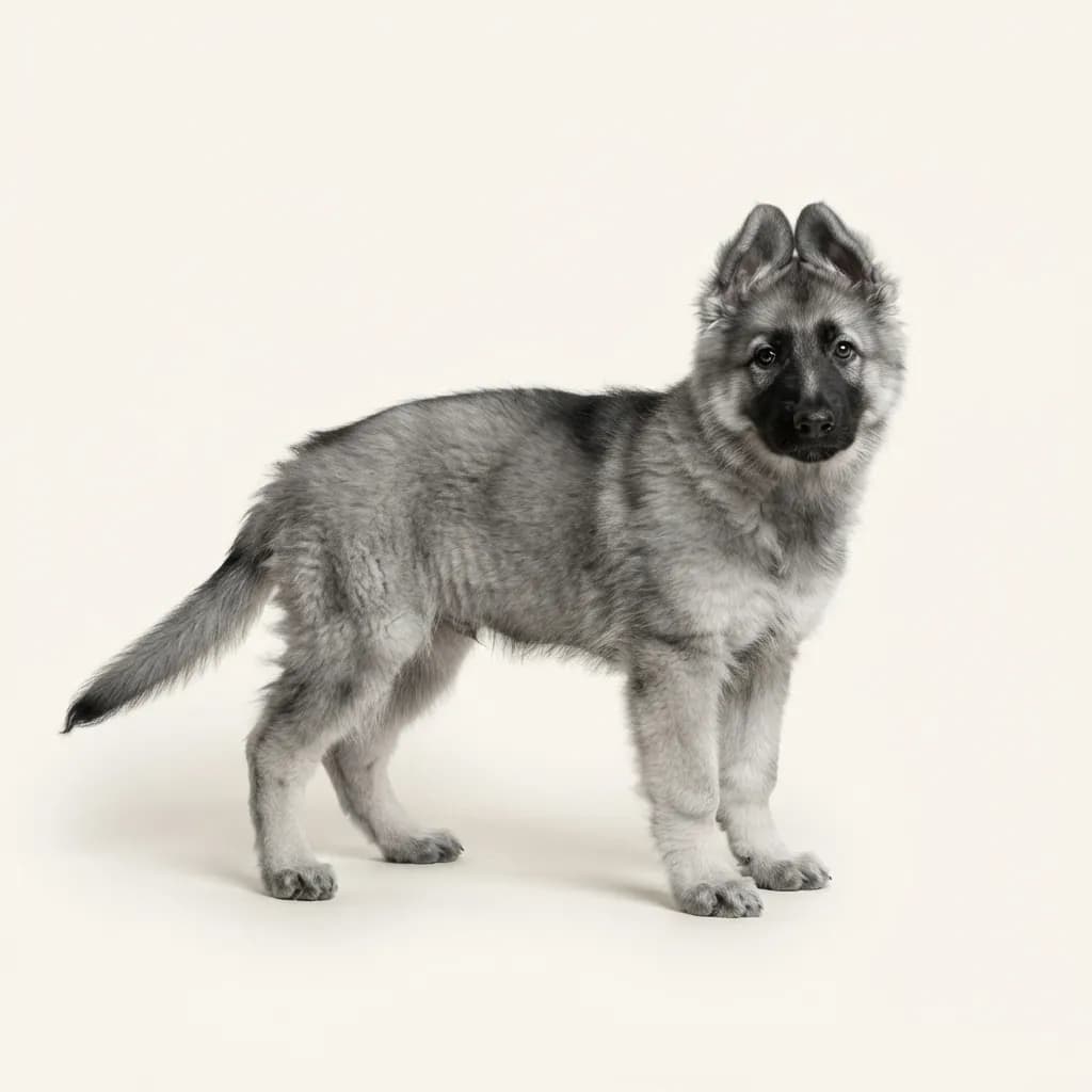 Altdeutscher Schäferhund in Grau — Fellfarbe und Aussehen
