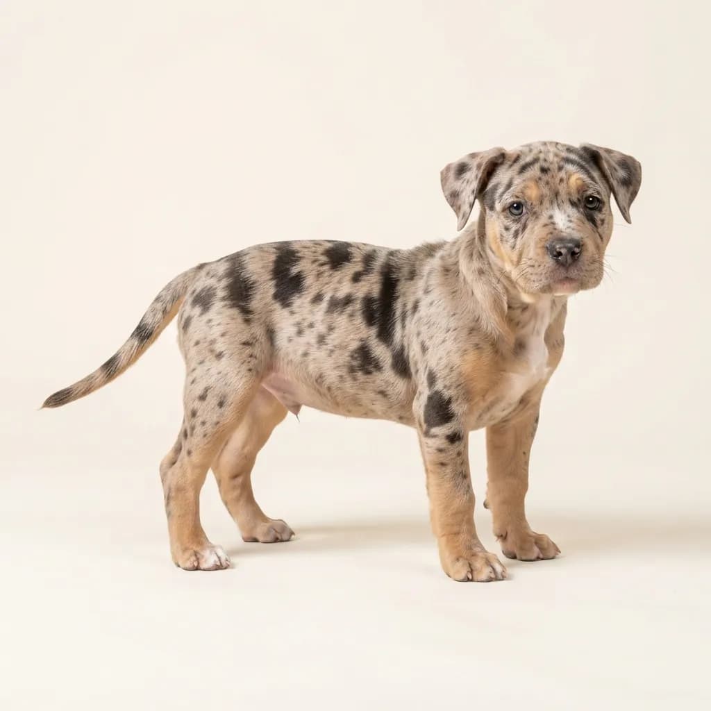 Pocket Bully in Merle (Tiger) — Fellfarbe und Aussehen