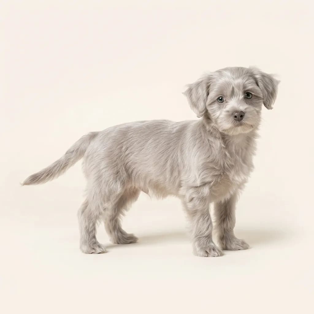 Morkie in Silber — Fellfarbe und Aussehen