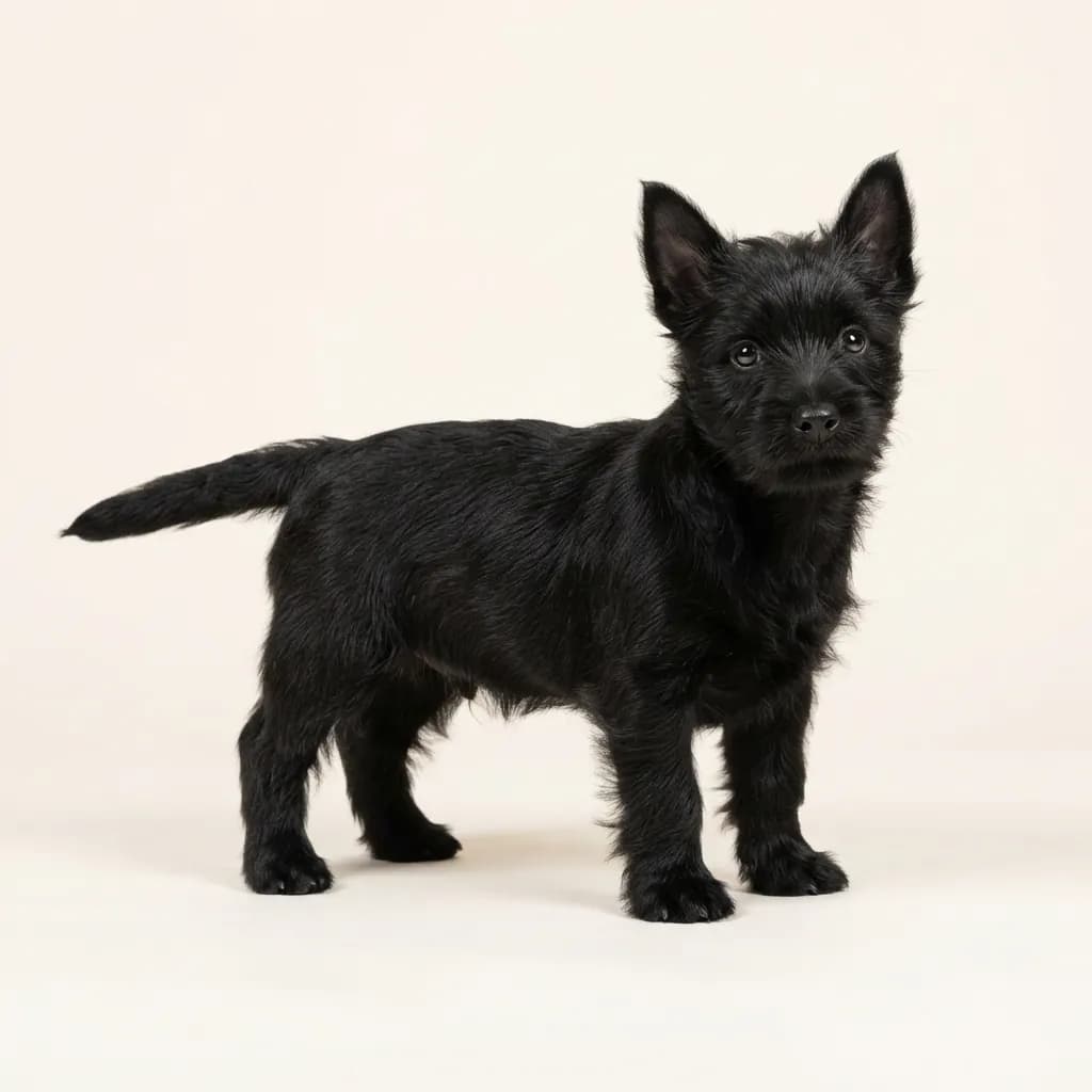 Cairn Terrier in Schwarz — Fellfarbe und Aussehen