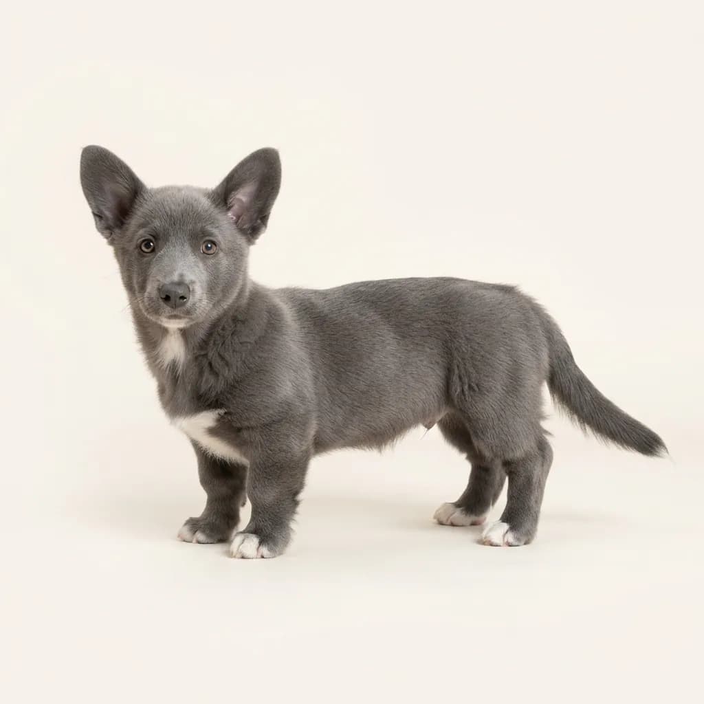 Welsh Corgi Pembroke in Blau — Fellfarbe und Aussehen