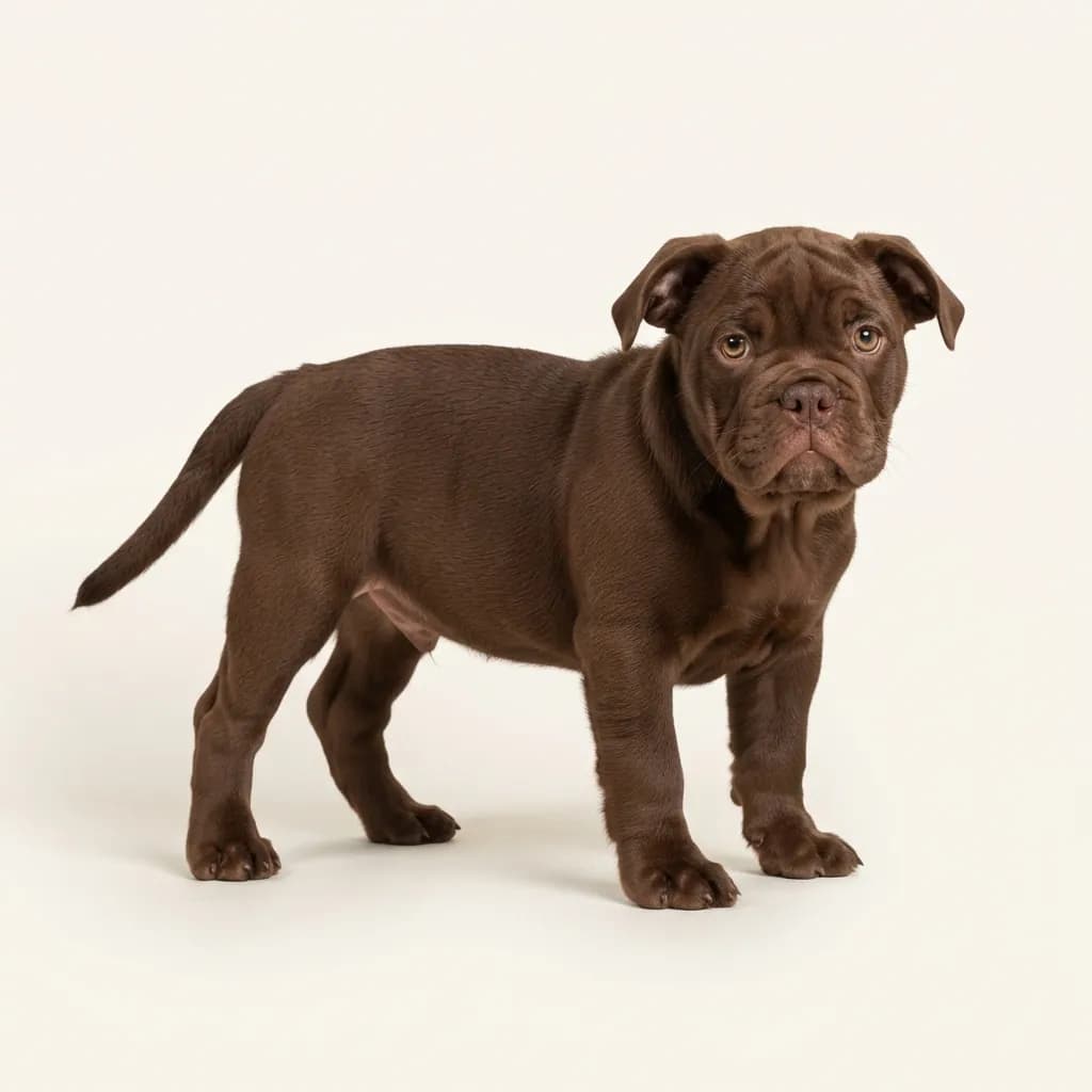 Englische Bulldogge in Schokoladenbraun — Fellfarbe und Aussehen