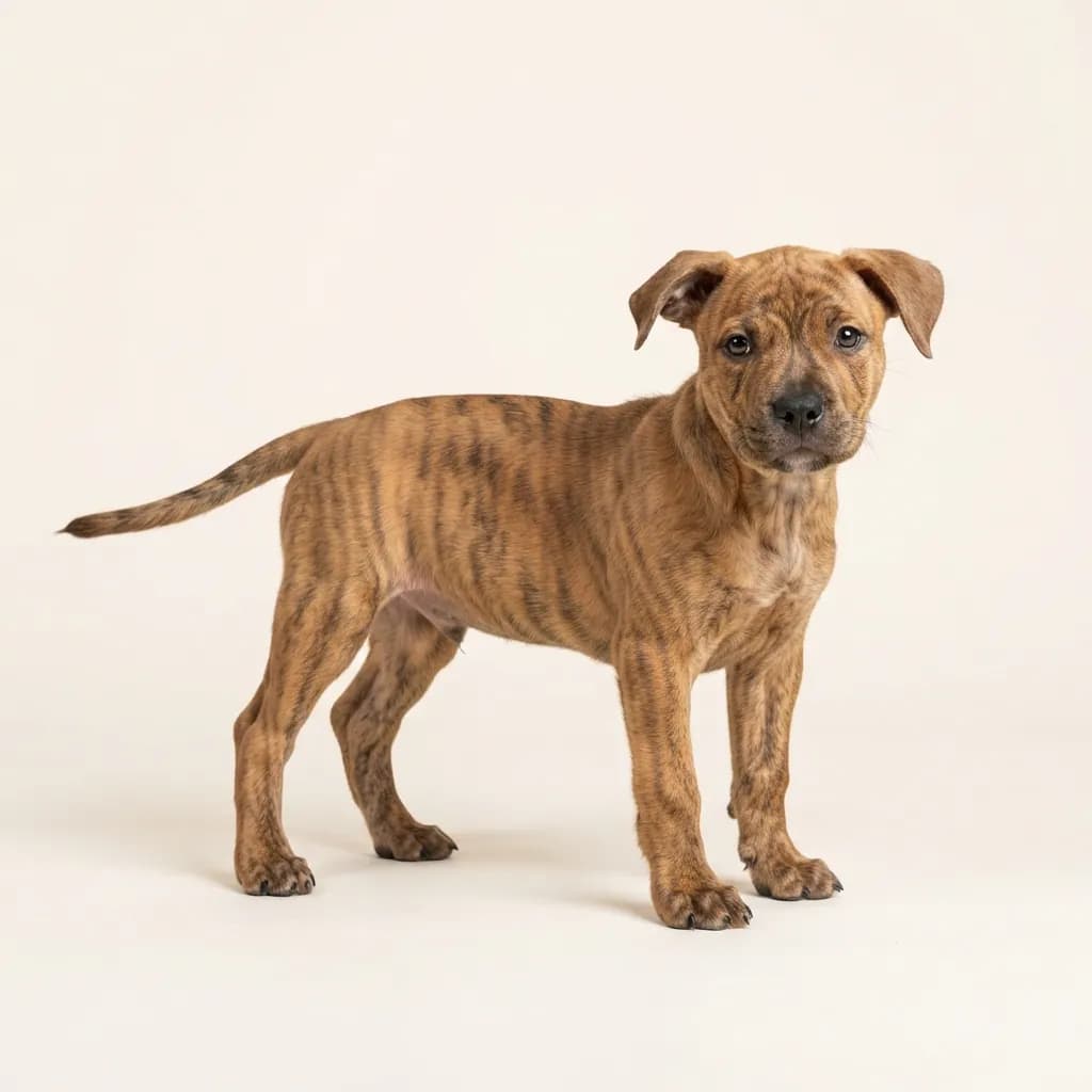 American Staffordshire Terrier in Gestromt — Fellfarbe und Aussehen