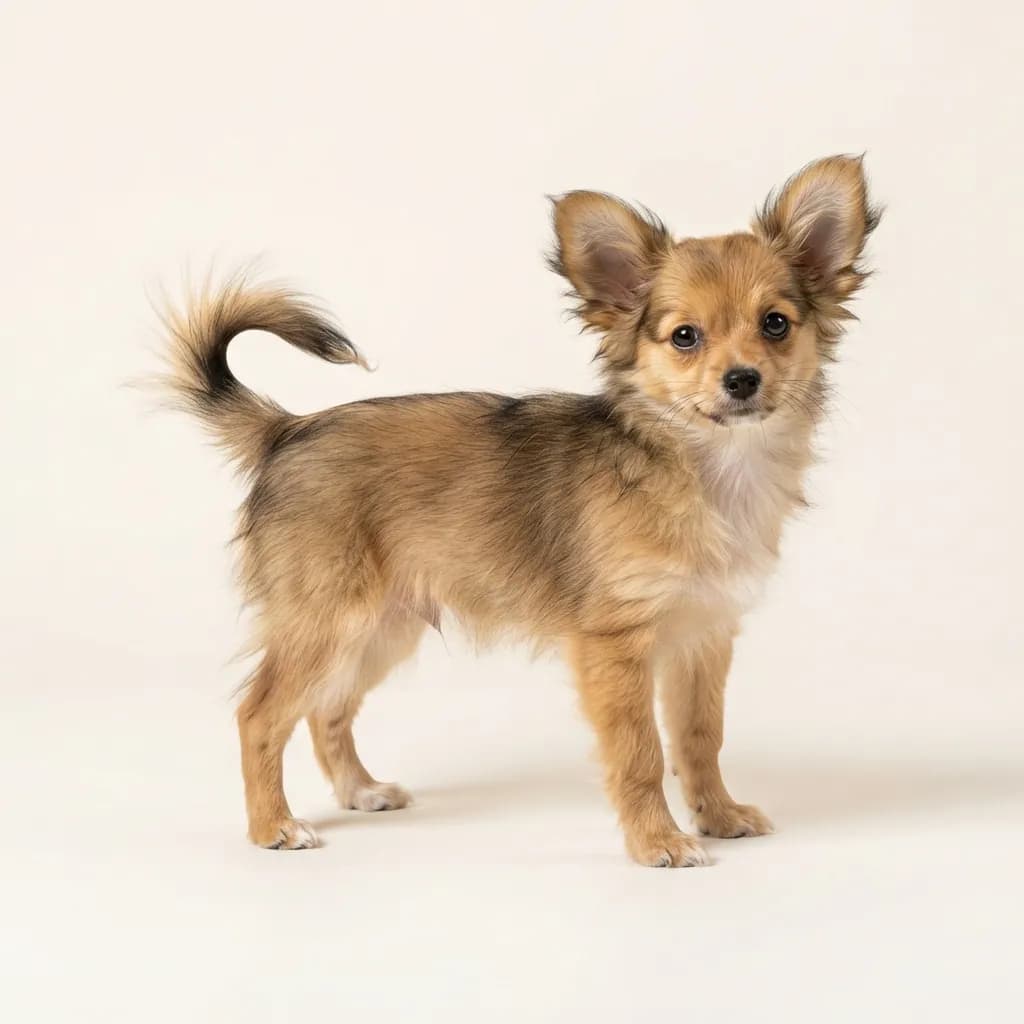 Kontinentaler Zwergspaniel (Papillon) in Zobel — Fellfarbe und Aussehen
