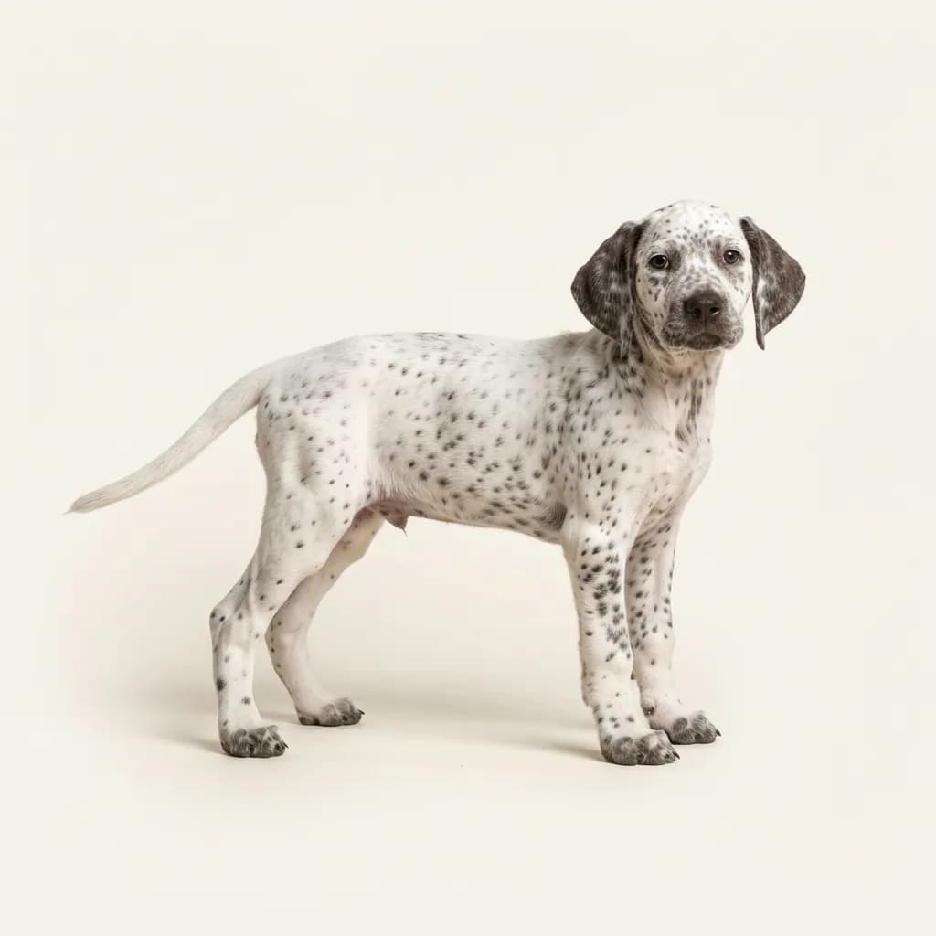 Braque de l'Ariège in Getupft — Fellfarbe und Aussehen