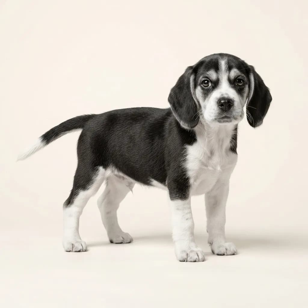 Beagle in Zweifarbig — Fellfarbe und Aussehen