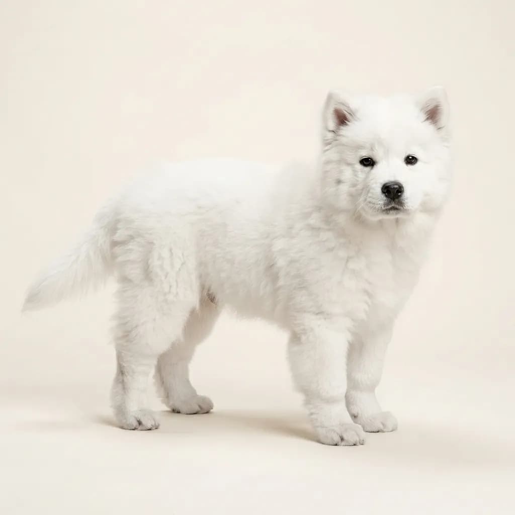 Chow Chow in Weiß — Fellfarbe und Aussehen