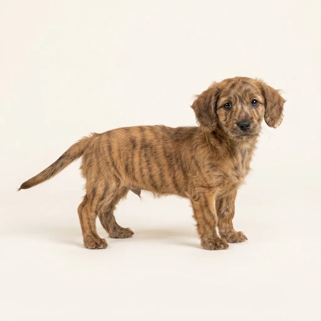 Doxiepoo in Gestromt — Fellfarbe und Aussehen