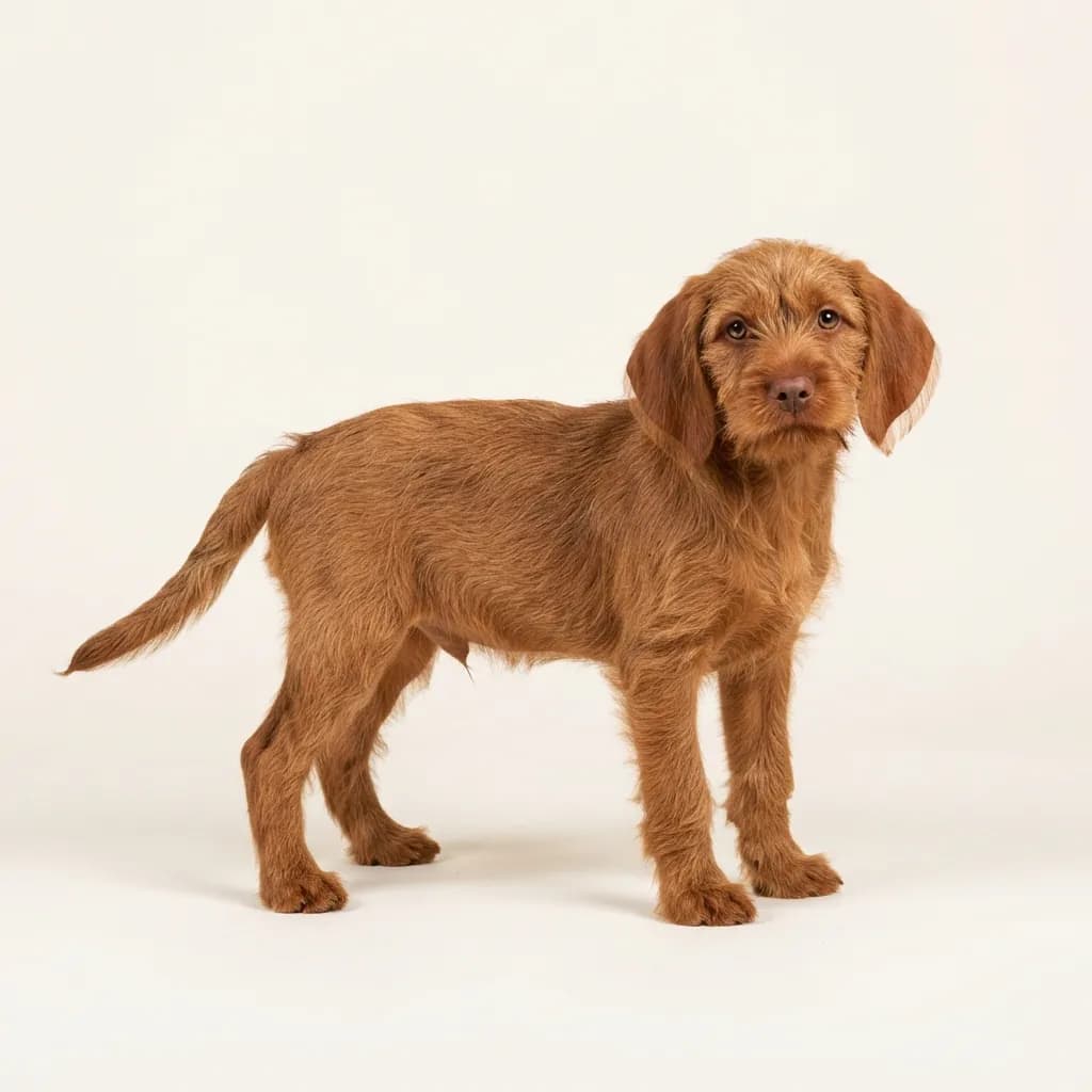 Griffon fauve de Bretagne in Rot — Fellfarbe und Aussehen