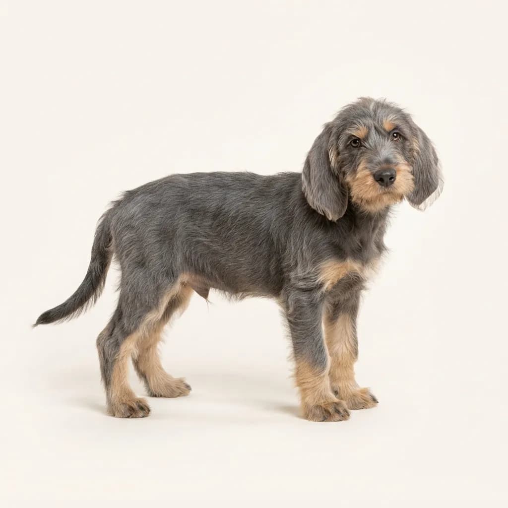 Otterhund in Blau mit Loh — Fellfarbe und Aussehen