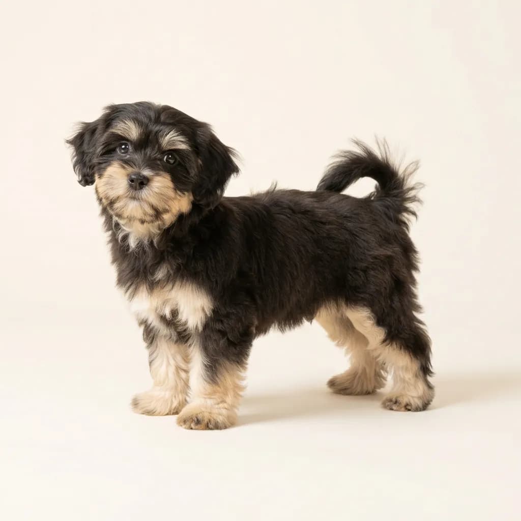 Lhasa Apso in Zweifarbig — Fellfarbe und Aussehen