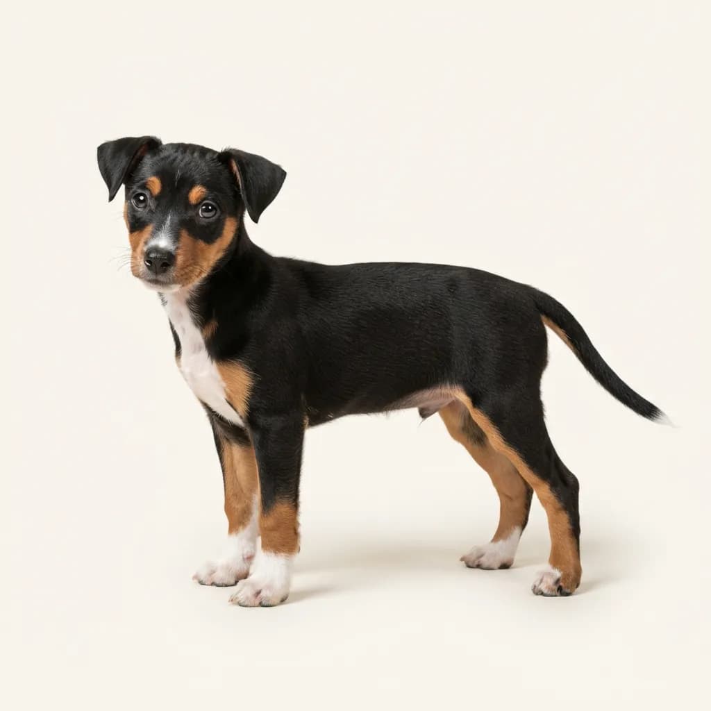 Brasilianischer Terrier in Dreifarbig (Tricolor) — Fellfarbe und Aussehen