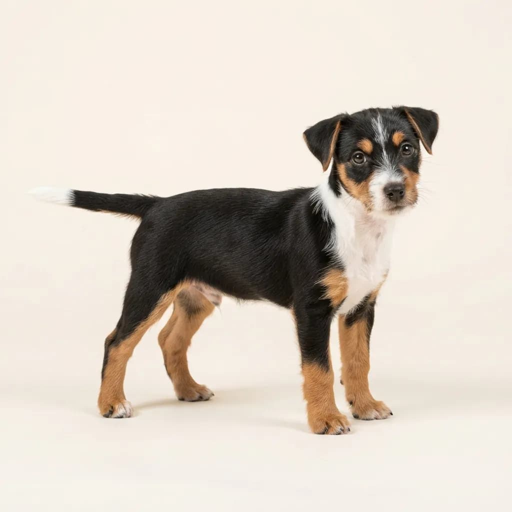 Parson Russell Terrier in Dreifarbig (Tricolor) — Fellfarbe und Aussehen