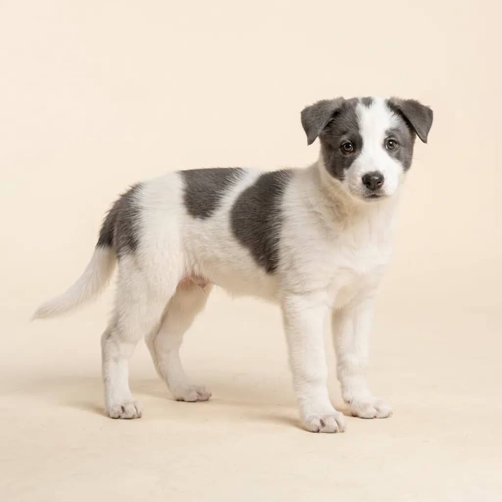 Alaskan Husky in Gescheckt — Fellfarbe und Aussehen
