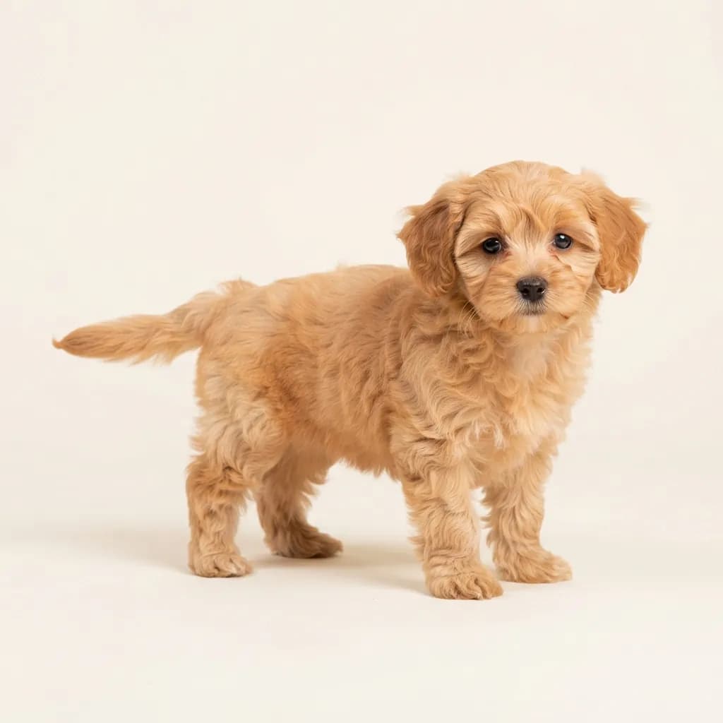 Maltipoo in Apricot — Fellfarbe und Aussehen