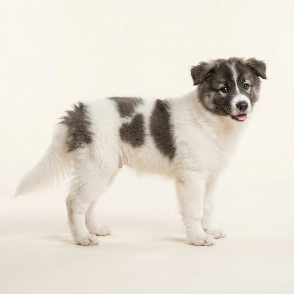Canadian Eskimo Dog in Gescheckt — Fellfarbe und Aussehen