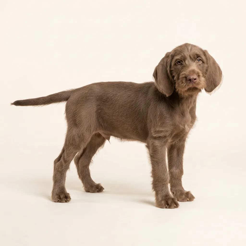 Spinone Italiano in Braun — Fellfarbe und Aussehen