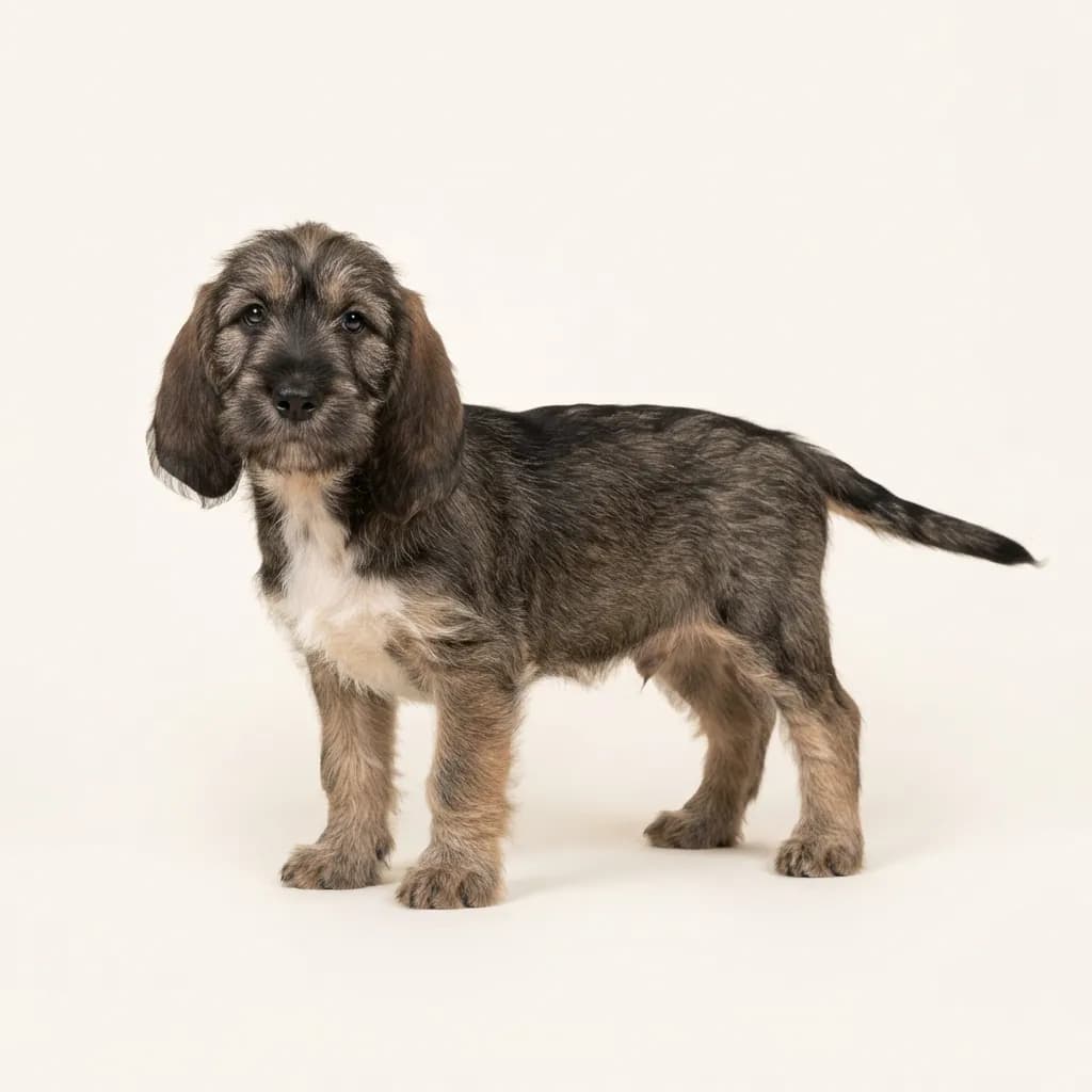 Grand Basset Griffon Vendeen in Saufarben — Fellfarbe und Aussehen