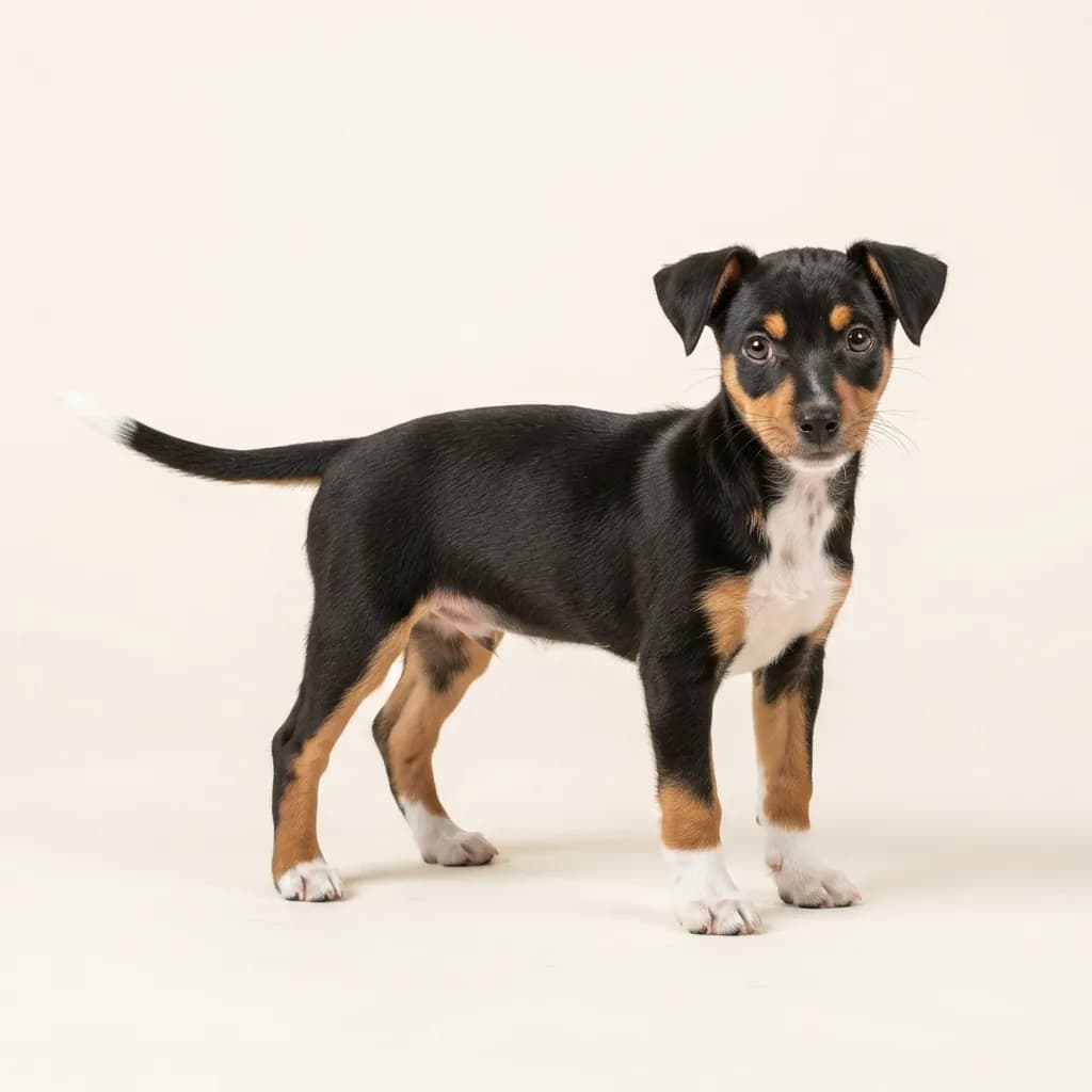 Rat Terrier in Dreifarbig (Tricolor) — Fellfarbe und Aussehen