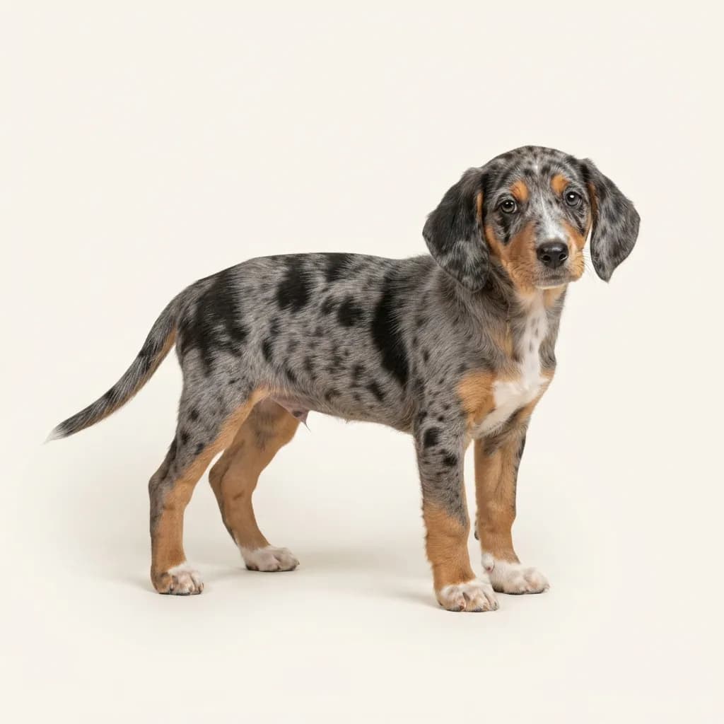 Dunkerhund (Dunkerbracke - Norwegischer Laufhund) in Blue Merle — Fellfarbe und Aussehen