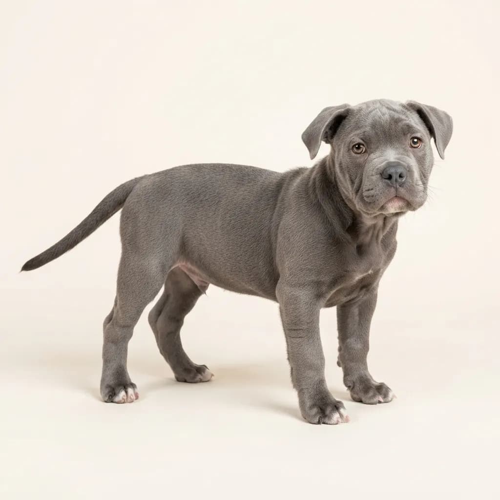 Old English Bulldog in Blau — Fellfarbe und Aussehen