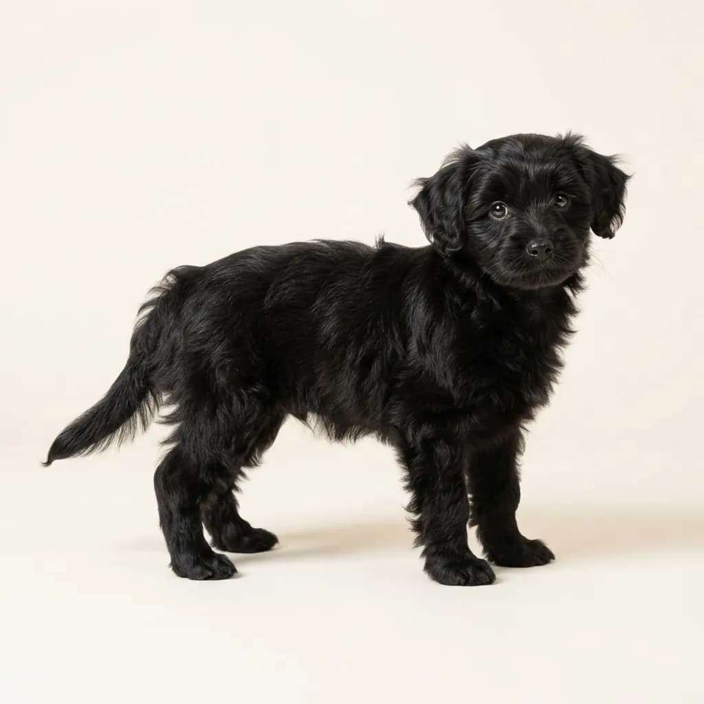 Pomapoo in Schwarz — Fellfarbe und Aussehen