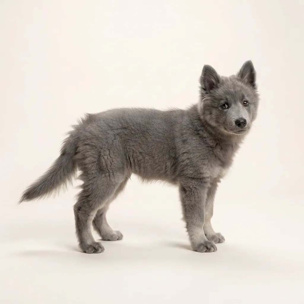 Canadian Eskimo Dog in Grau — Fellfarbe und Aussehen