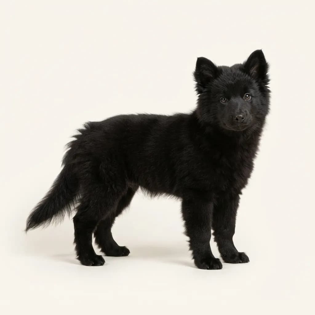 Schwedischer Lapphund in Schwarz — Fellfarbe und Aussehen