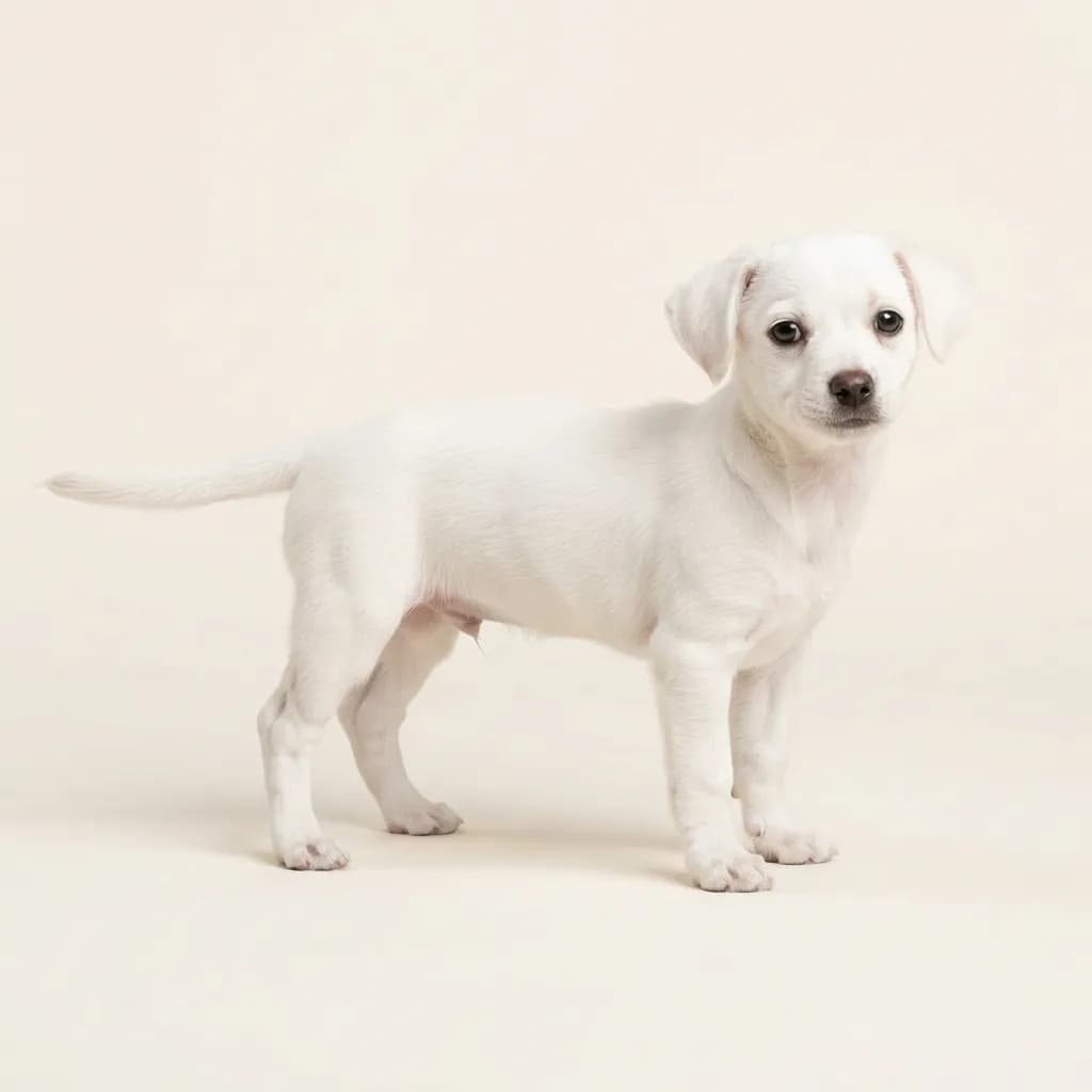 Chiweenie in Weiß — Fellfarbe und Aussehen