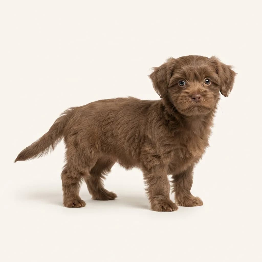 Shorkie in Braun — Fellfarbe und Aussehen