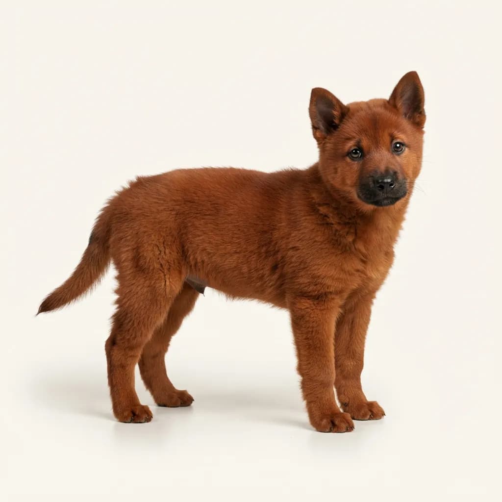 Kintamani-Bali-Hund (Kintamani-Bali Dog) in Rot — Fellfarbe und Aussehen