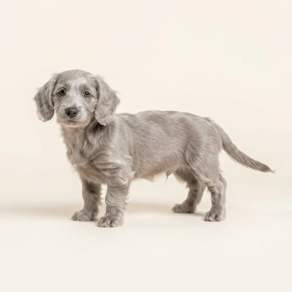Doxiepoo in Silber — Fellfarbe und Aussehen