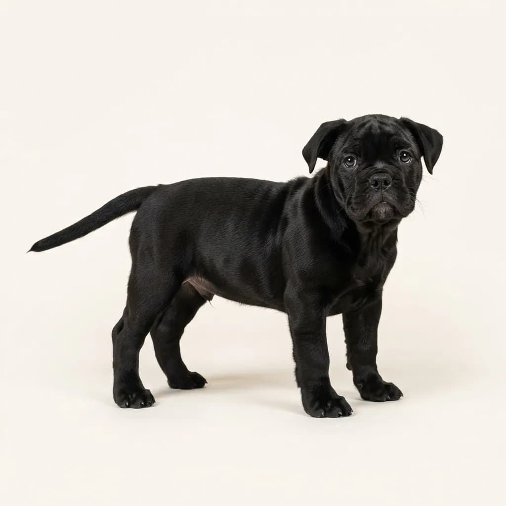 Englische Bulldogge in Schwarz — Fellfarbe und Aussehen