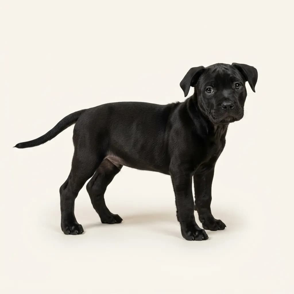 American Bully in Schwarz — Fellfarbe und Aussehen